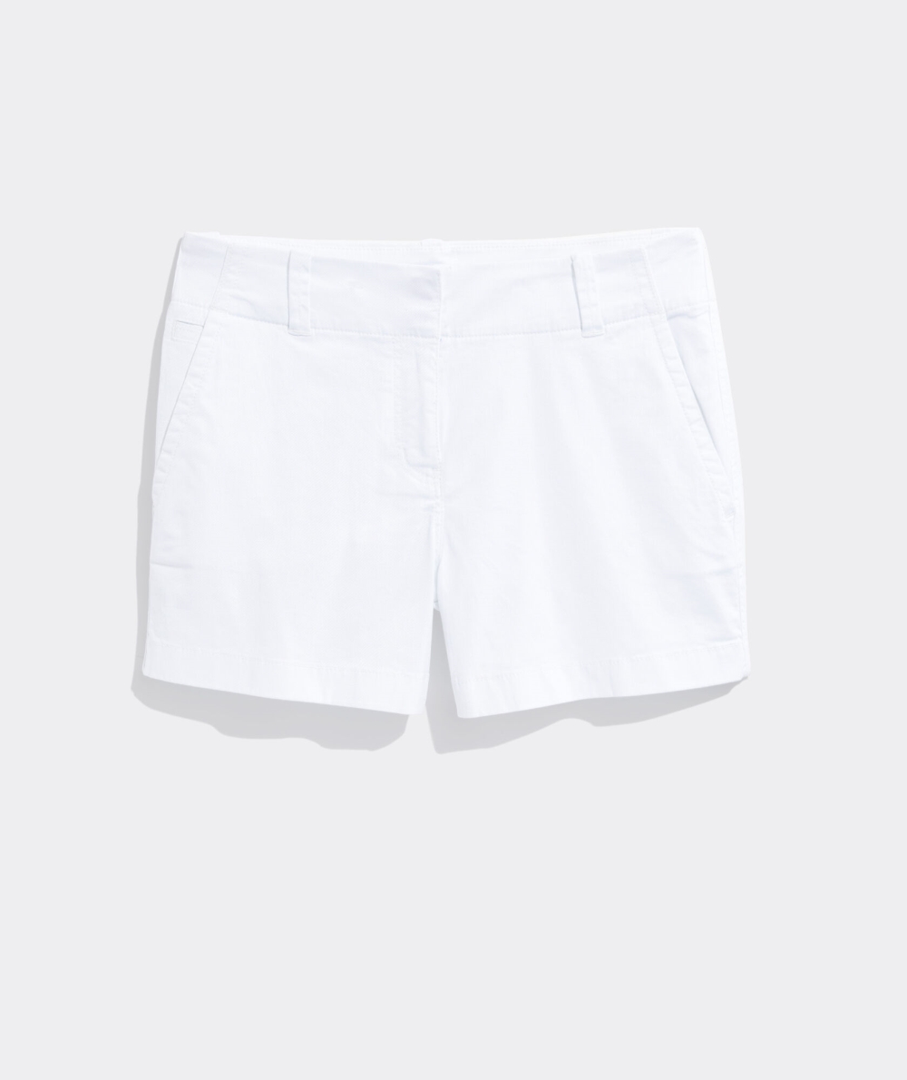 Bermudas Vineyard Vines 3 1/2 Inch Every Day Shorts Mujer Blancos | DIU-125890