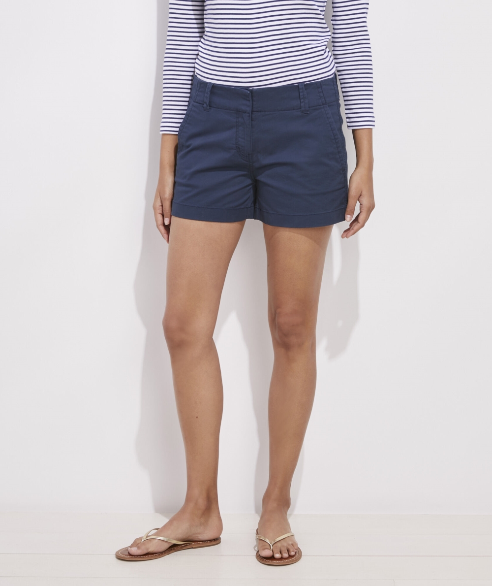 Bermudas Vineyard Vines 3 1/2 Inch Every Day Shorts Mujer Azules | NQJ-470981