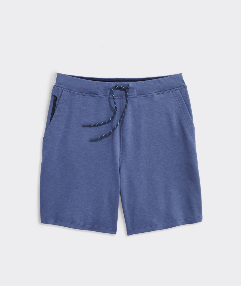 Bermudas Vineyard Vines 7 Inch On-The-Go Knit Shorts Hombre Azules | LOW-164029