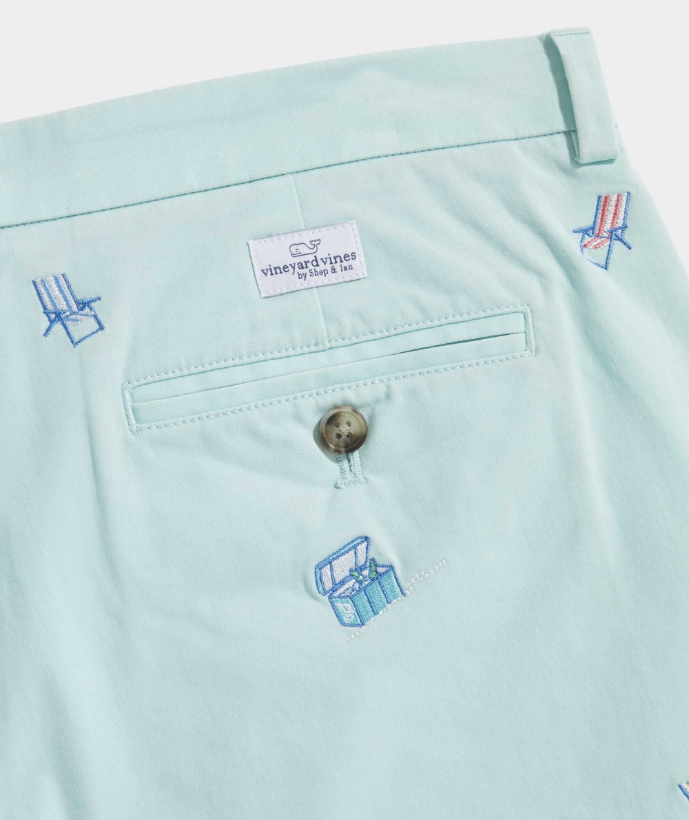 Bermudas Vineyard Vines 9 Inch Embroidered Stretch Breaker Shorts Hombre Azules | QAC-861547