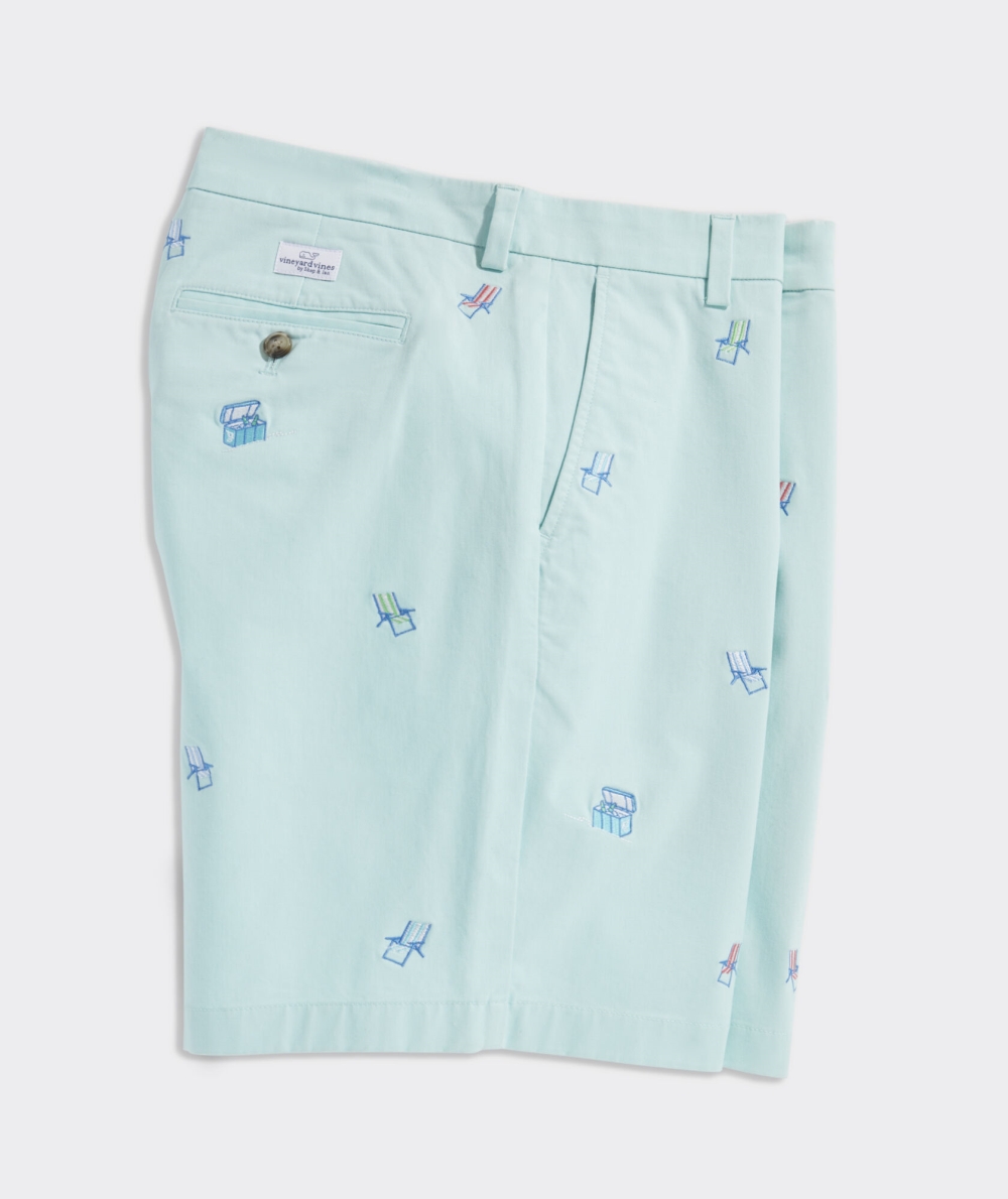 Bermudas Vineyard Vines 9 Inch Embroidered Stretch Breaker Shorts Hombre Azules | QAC-861547