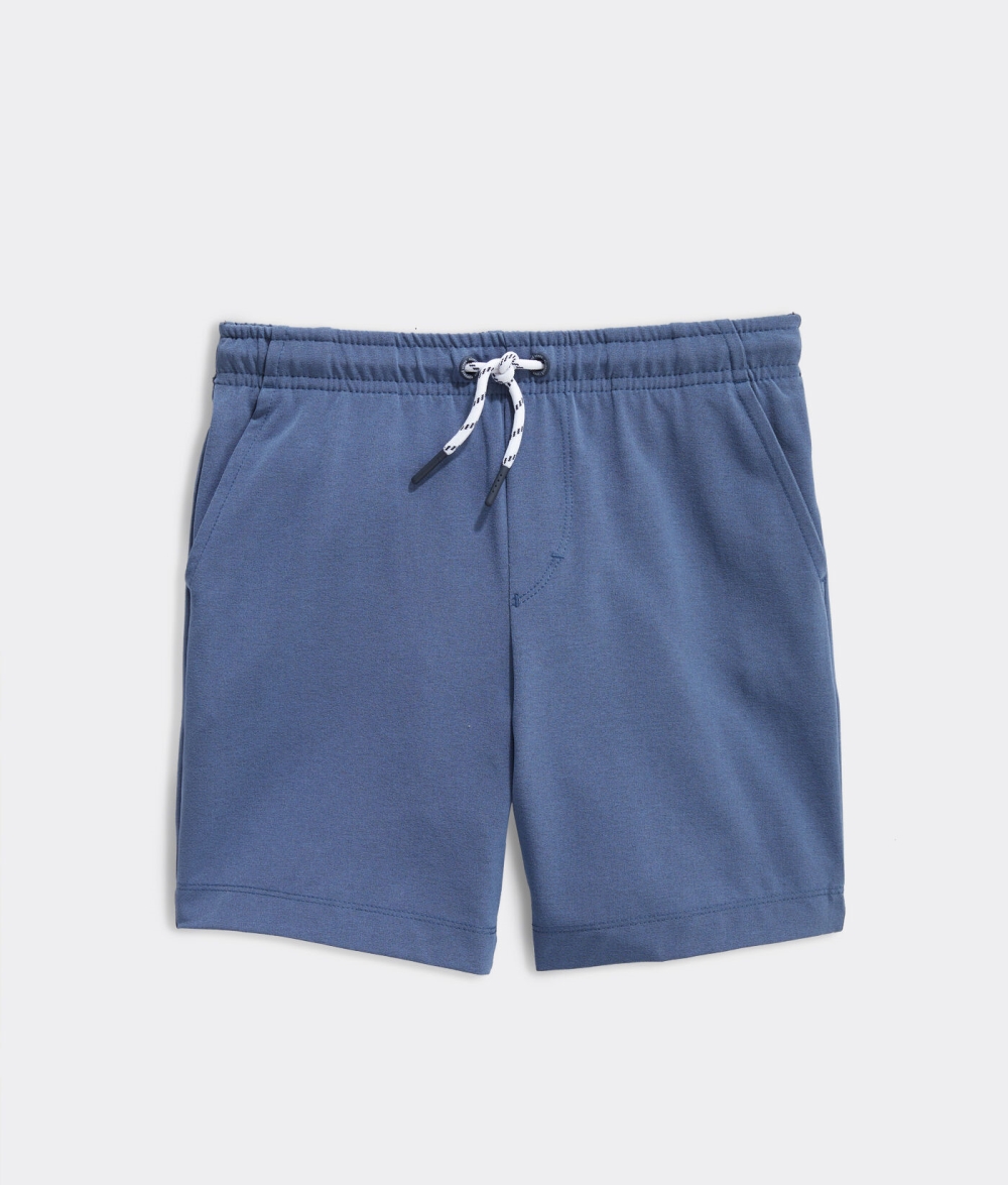 Bermudas Vineyard Vines Boys Performance Jetty Shorts Niños Azules | RWB-218069