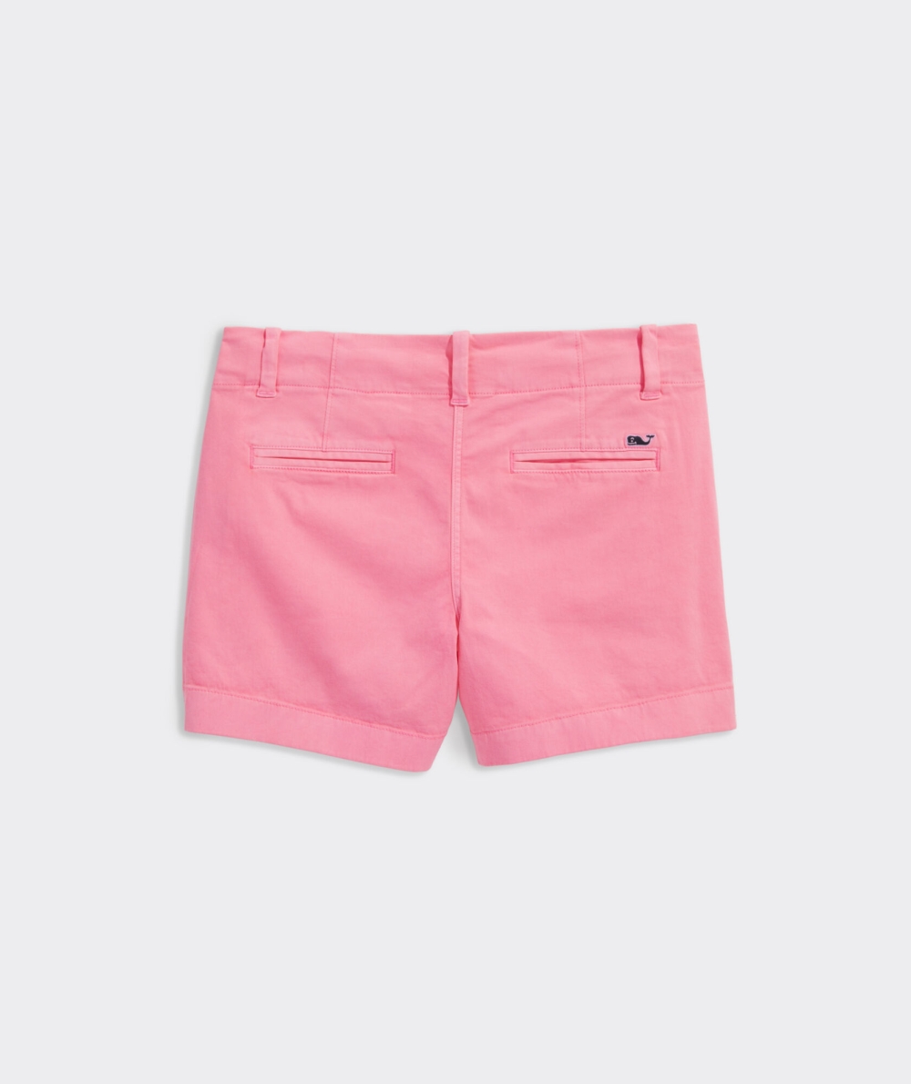 Bermudas Vineyard Vines Garment Dye Every Day Shorts Niños Rosas | PNI-752601