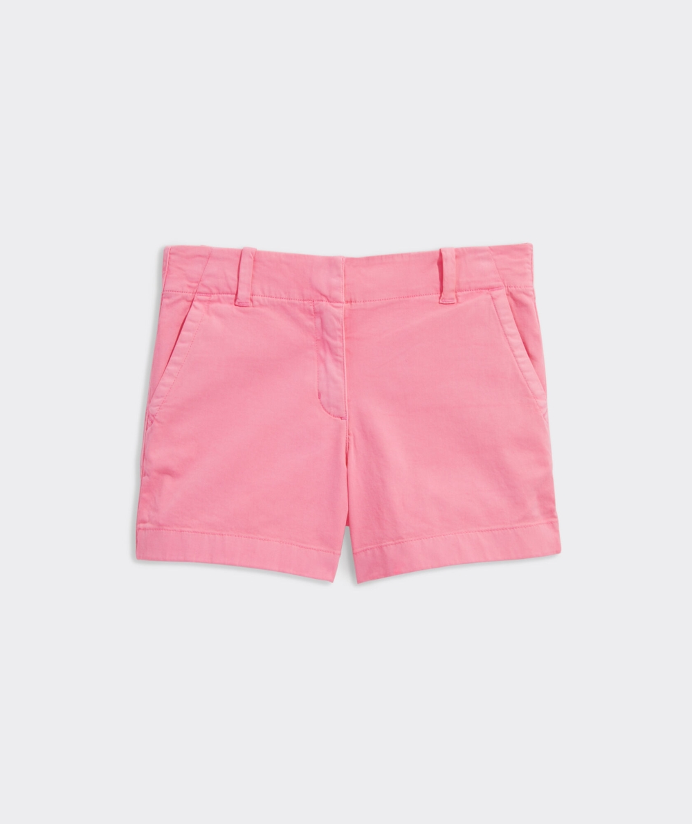 Bermudas Vineyard Vines Garment Dye Every Day Shorts Niños Rosas | PNI-752601