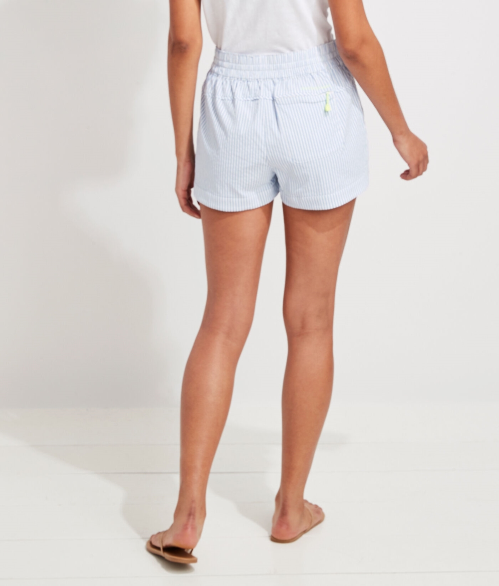 Bermudas Vineyard Vines Harbor Shorts Mujer Azules Blancos | FGR-390176