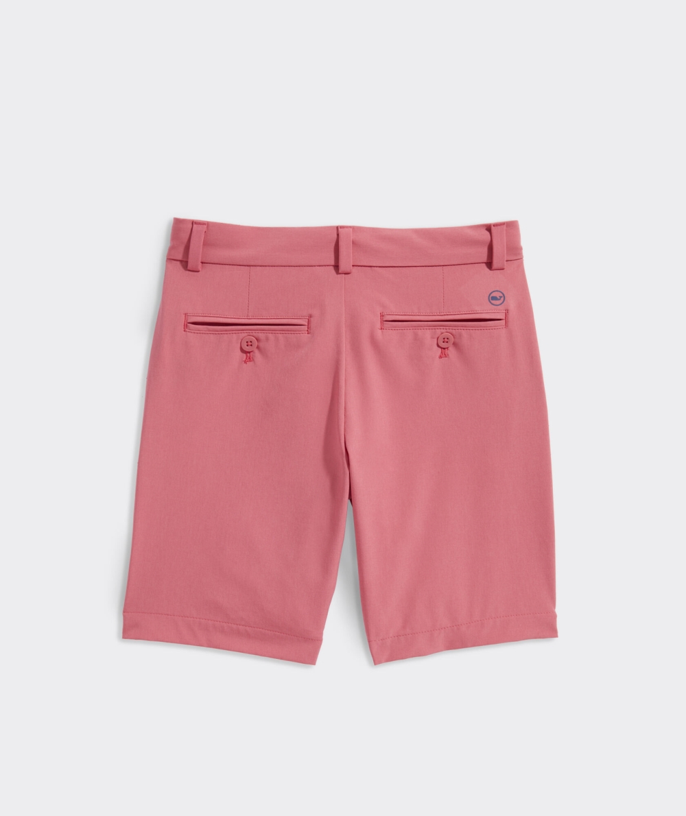 Bermudas Vineyard Vines On-The-Go Shorts Niños Rojos | AEH-982305