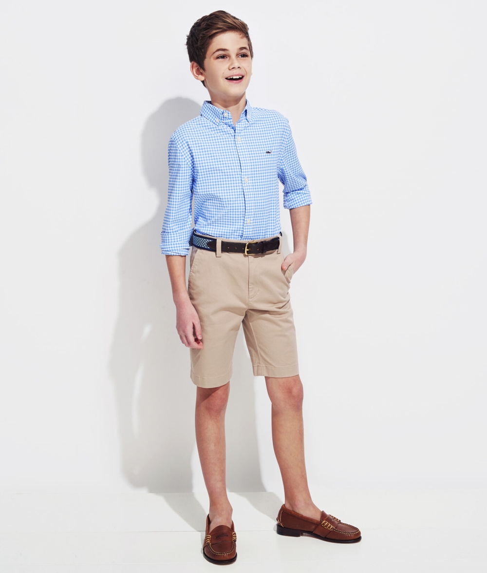 Bermudas Vineyard Vines Stretch Breaker Shorts Niños Kaki | YHP-937108