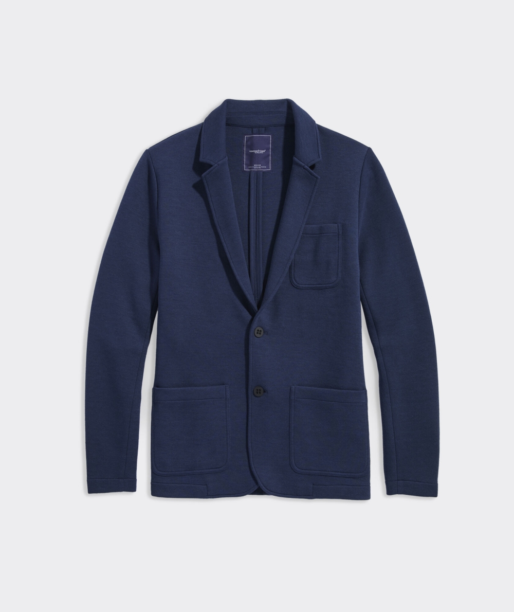 Blazers Vineyard Vines Knit Blazer Hombre Azules | WRD-716302