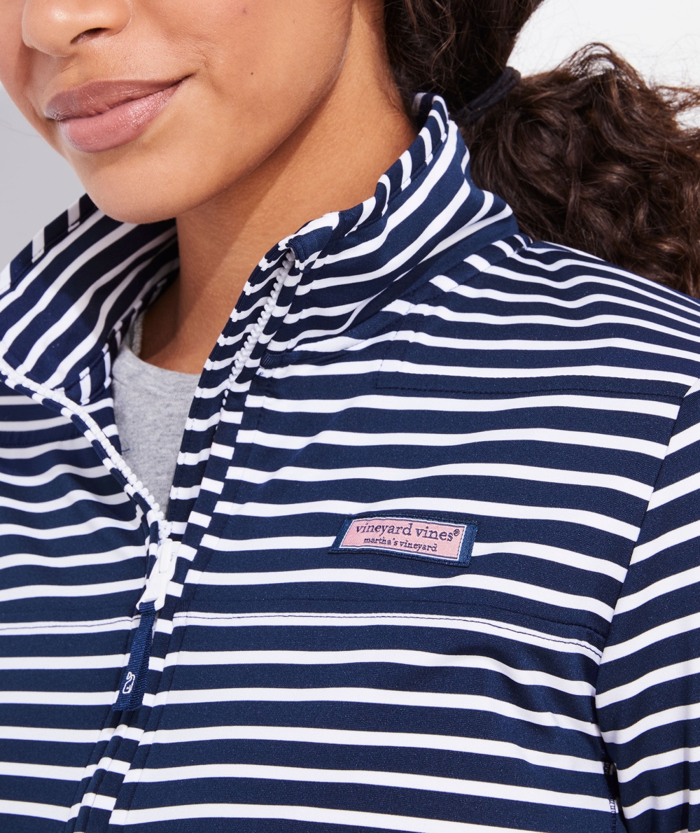 Camisas Vineyard Vines A Rayas Sankaty Shep Shirt™ Mujer Azul Marino | VWX-380725