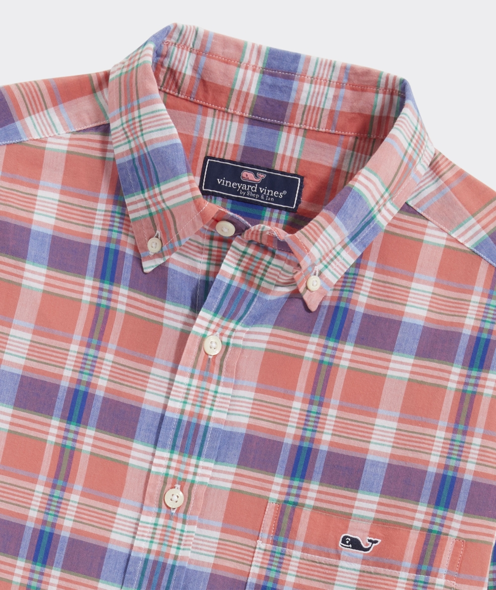 Camisas Vineyard Vines Algodon Madras Shirt Hombre Mai Tai | QFU-719063