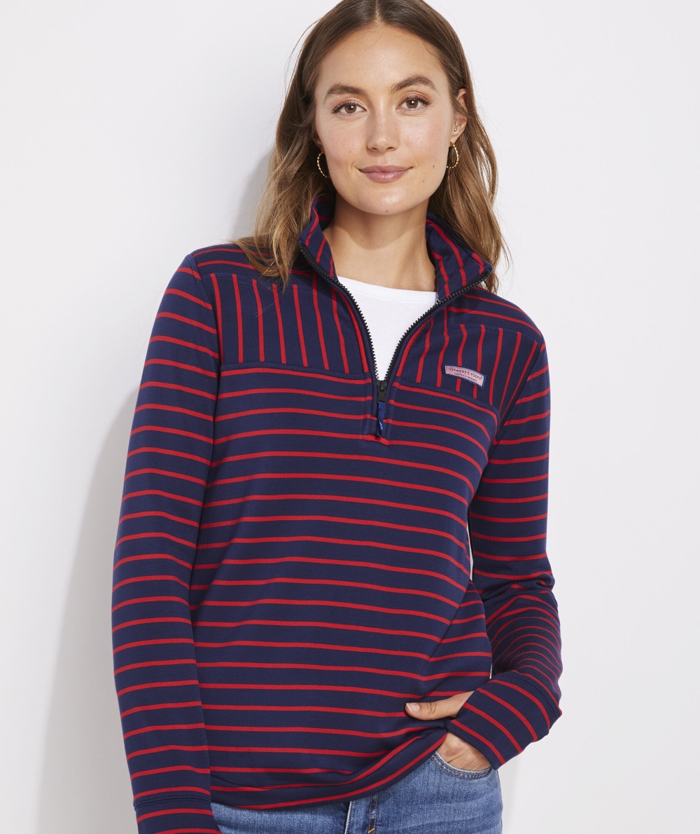 Camisas Vineyard Vines Dreamcloth® A Rayas Relaxed Shep Shirt™ Mujer Azules | RCD-257304