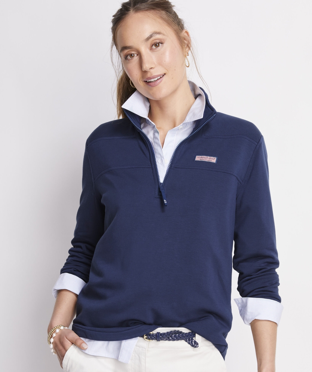 Camisas Vineyard Vines Dreamcloth® Relaxed Shep Shirt™ Mujer Azules | JLZ-976345