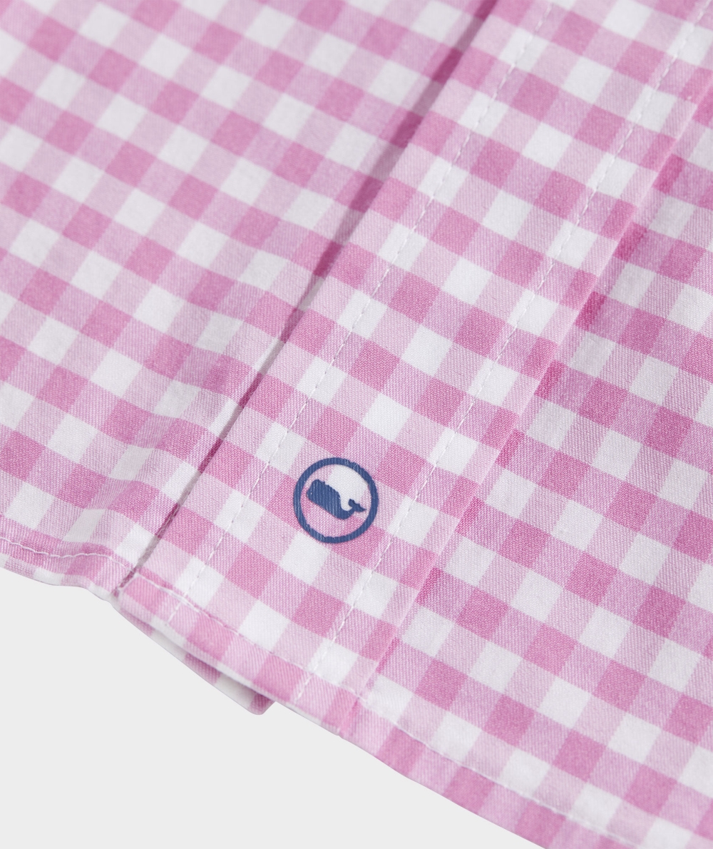 Camisas Vineyard Vines On-The-Go brrrº Gingham Shirt Hombre Rosas | ZOI-809562