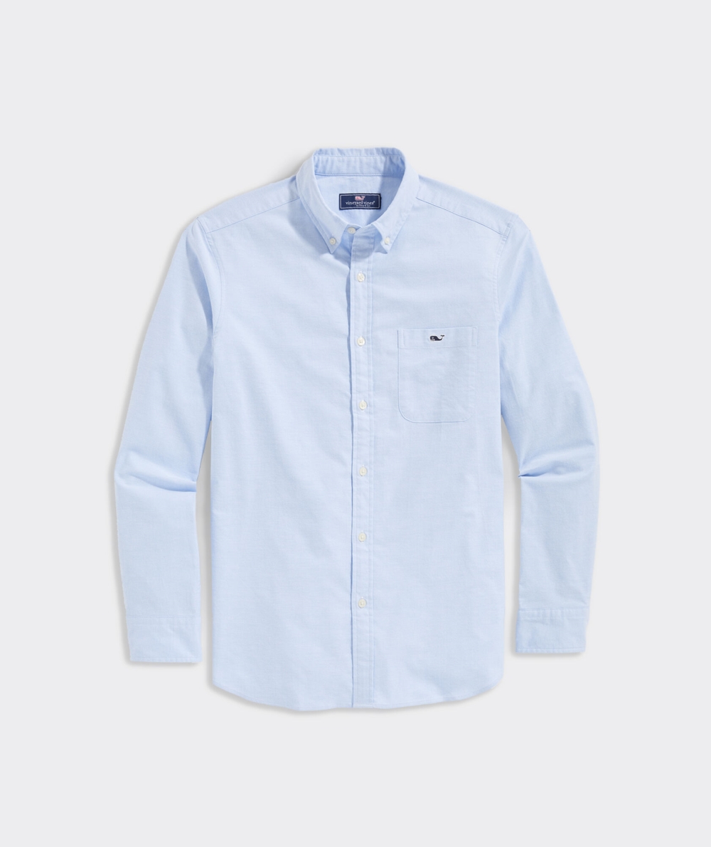 Camisas Vineyard Vines Oxford Solid Shirt Hombre Turquesa | PRX-290347