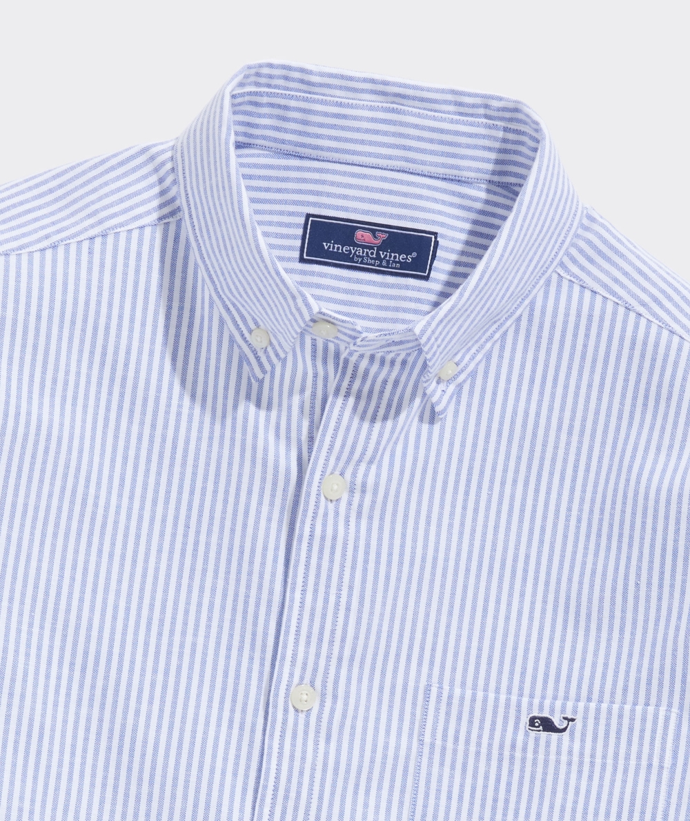 Camisas Vineyard Vines Oxford Stripe Shirt Hombre Azules | FAV-586739