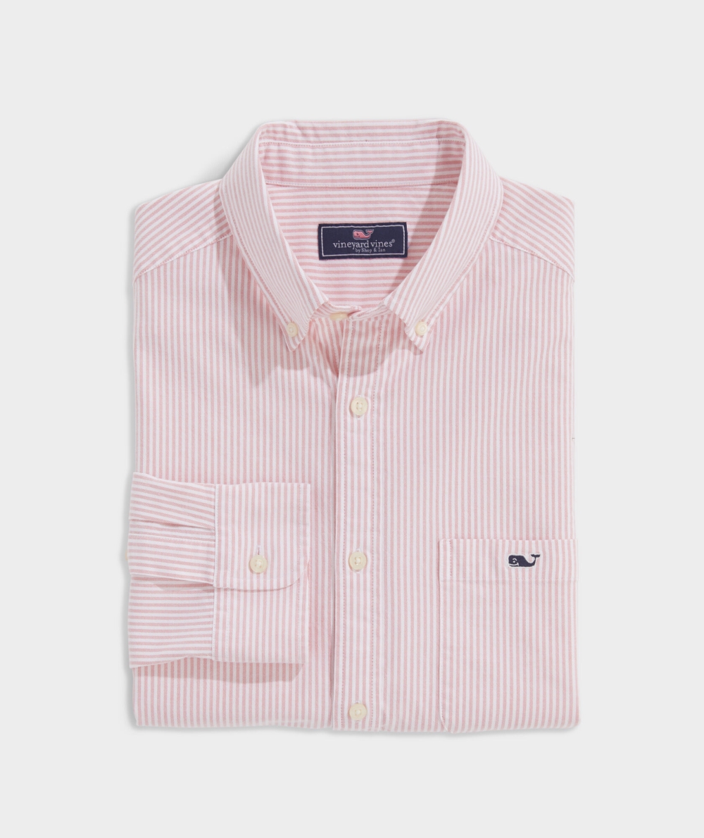 Camisas Vineyard Vines Oxford Stripe Shirt Hombre Stripes | WDQ-705384