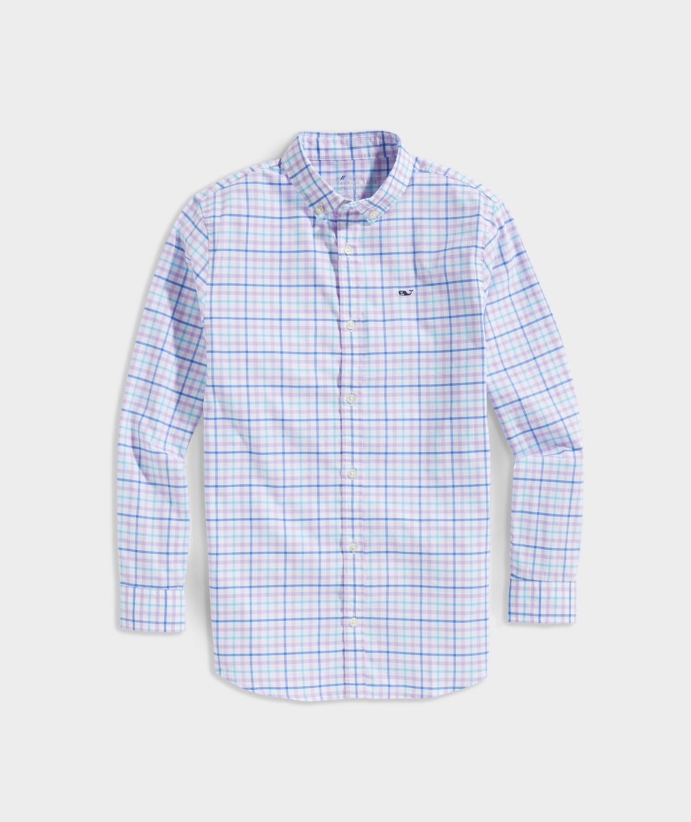 Camisas Vineyard Vines Oº Plaid Shirt Niños Morados | MWI-725836