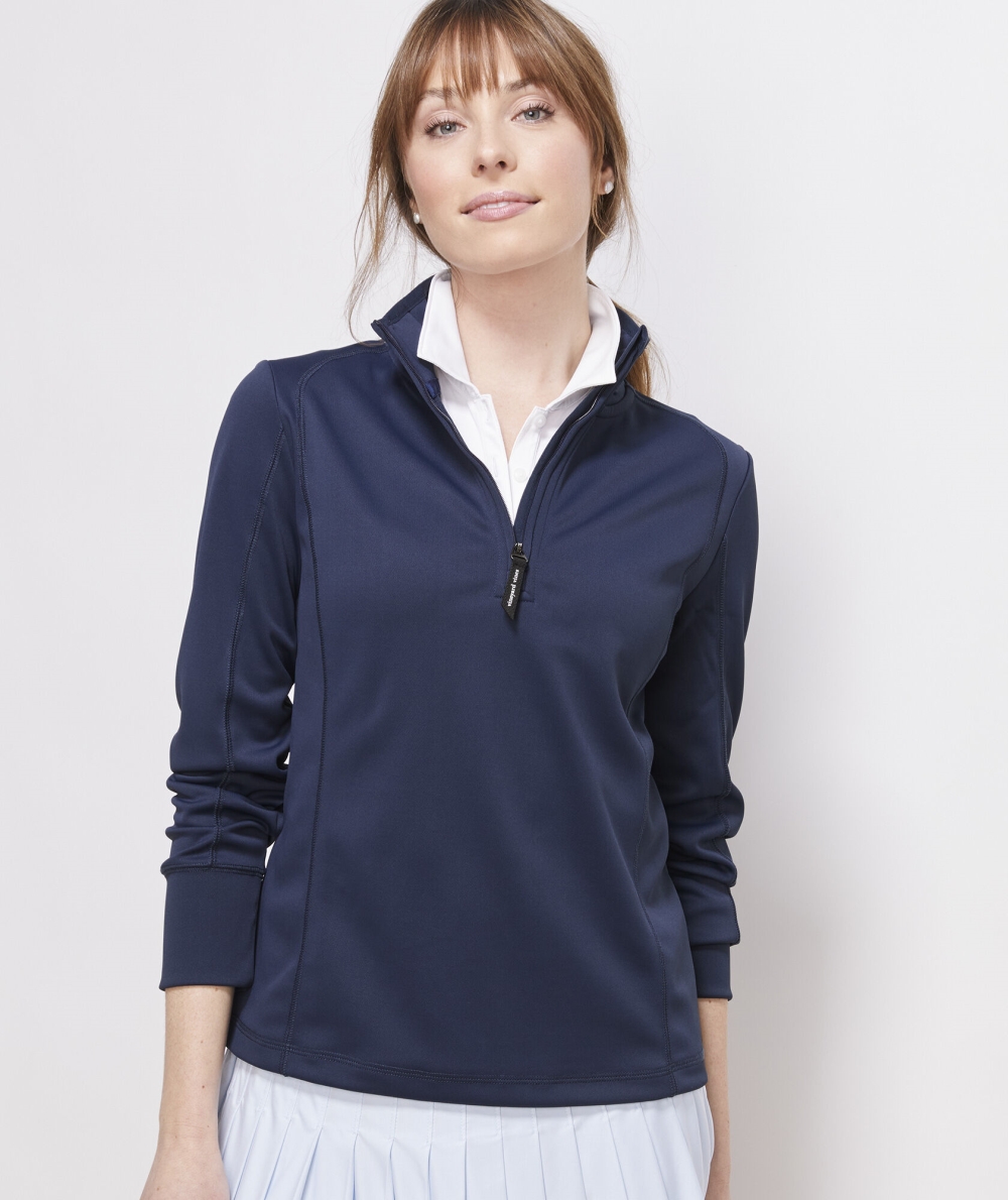 Camisas Vineyard Vines Palmetto Golf Quarter Zip Mujer Azules | LAY-570143