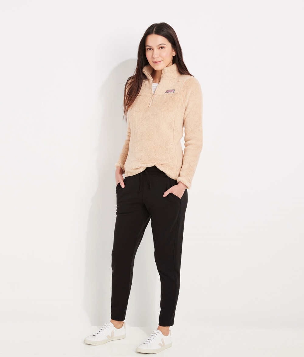 Camisas Vineyard Vines Plush Teddy Classic Shep Shirt Mujer Cappuccino | LIT-513786