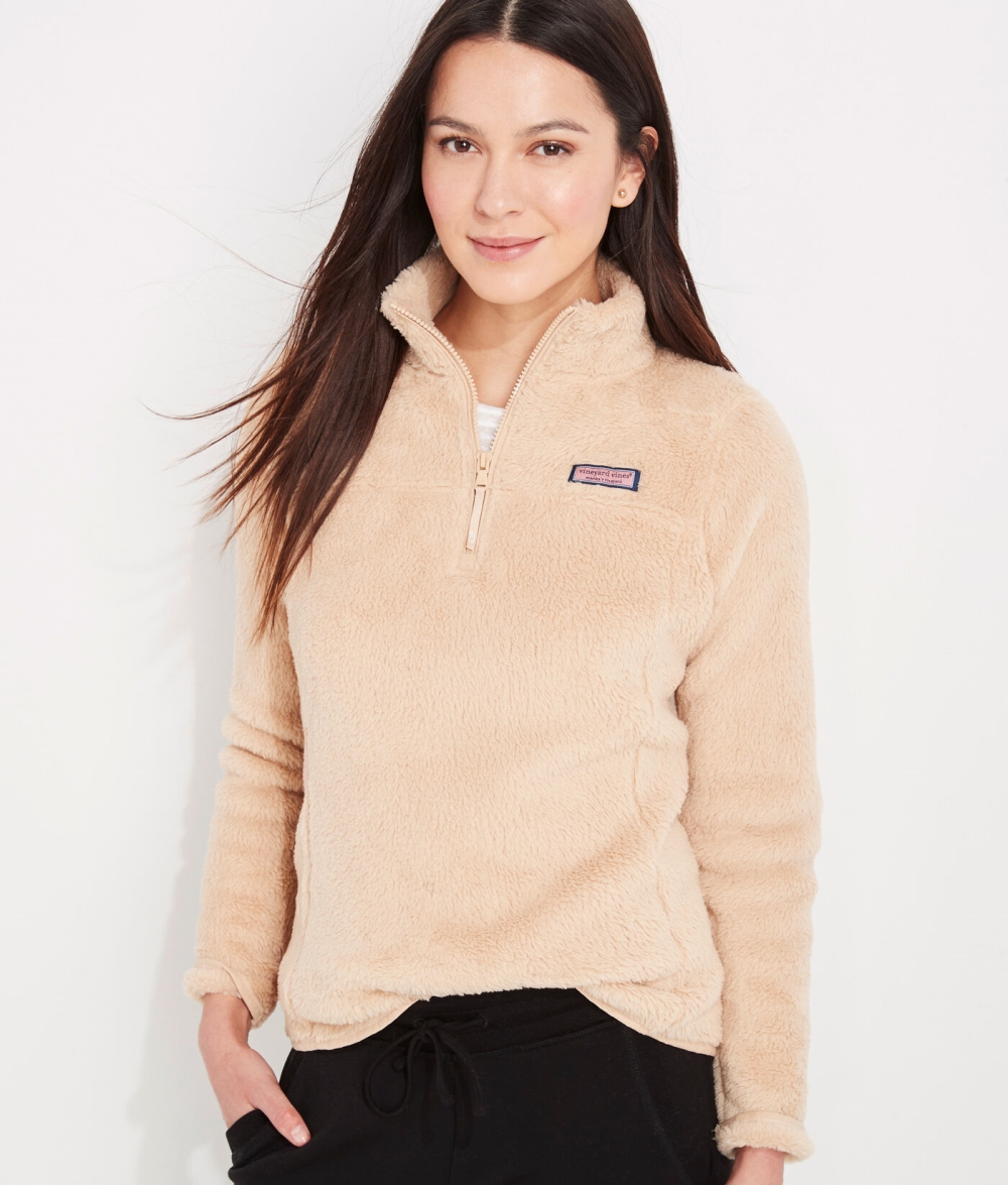 Camisas Vineyard Vines Plush Teddy Classic Shep Shirt Mujer Cappuccino | LIT-513786