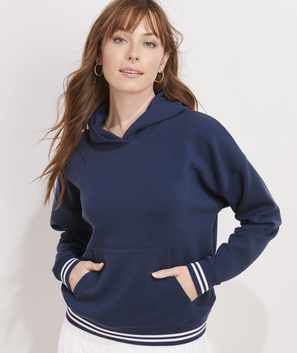 Camisas Vineyard Vines Seaton Golf Hoodie Mujer Azules | QNH-438601