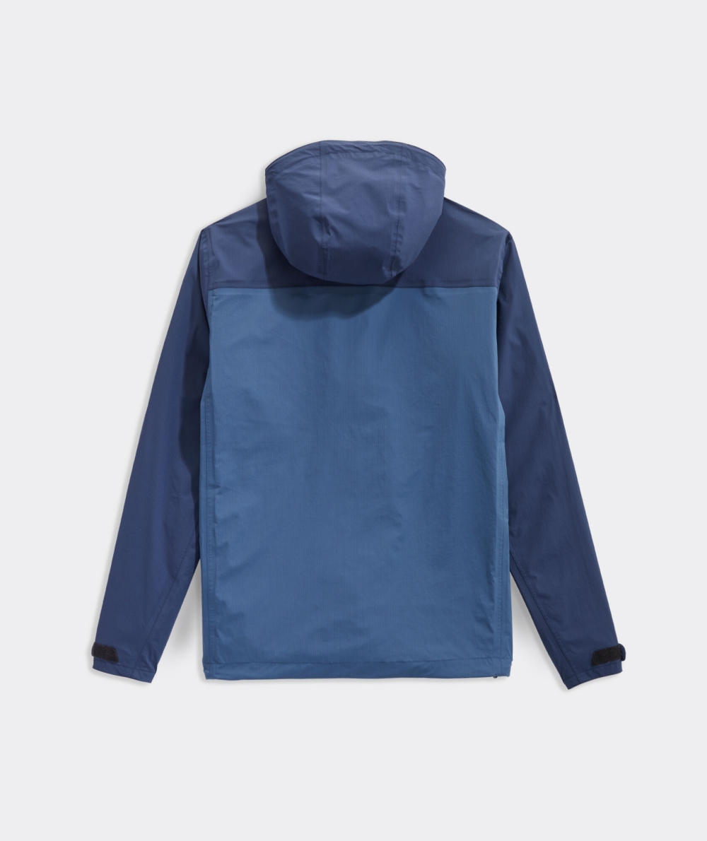 Chaquetas Vineyard Vines On-The-Go Packable Rain Shell Hombre Azules | PUH-681594