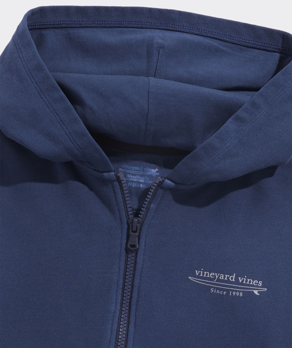 Hoodies Vineyard Vines Surfside Full-Zip Hoodie Niños Azul Marino | QUW-862503