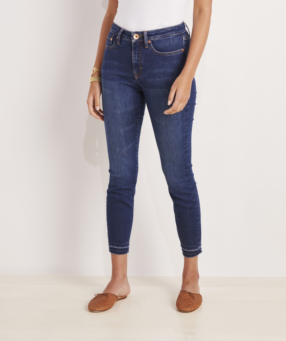 Jeans Vineyard Vines Flaco Released Hem Jamie Jeans Mujer Azules | STQ-756309