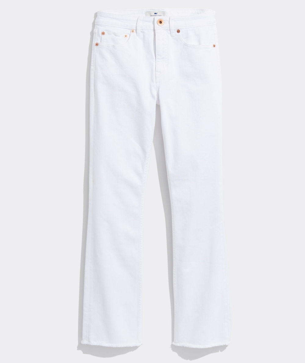 Jeans Vineyard Vines Kick Flare White Jamie Jeans Mujer Blancos | VCB-741852