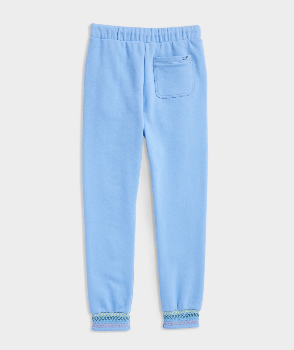 Joggers Vineyard Vines Smocked Joggers Niños Turquesa | FAQ-509174