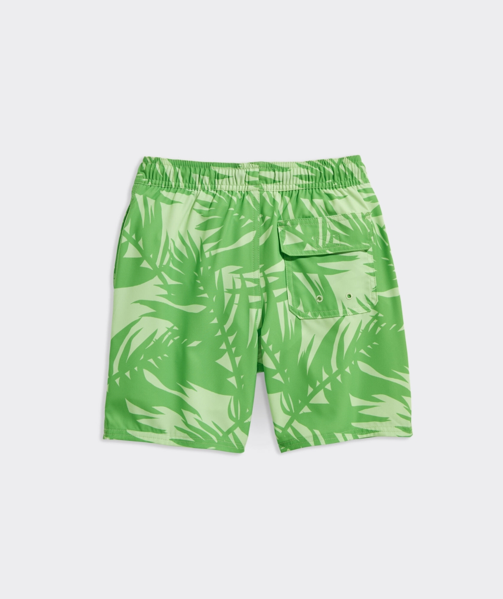 Nadar Vineyard Vines Printed Chappy Swim Trunks Niños Breezy Palm Chappy - Harbor Island | IMR-764819