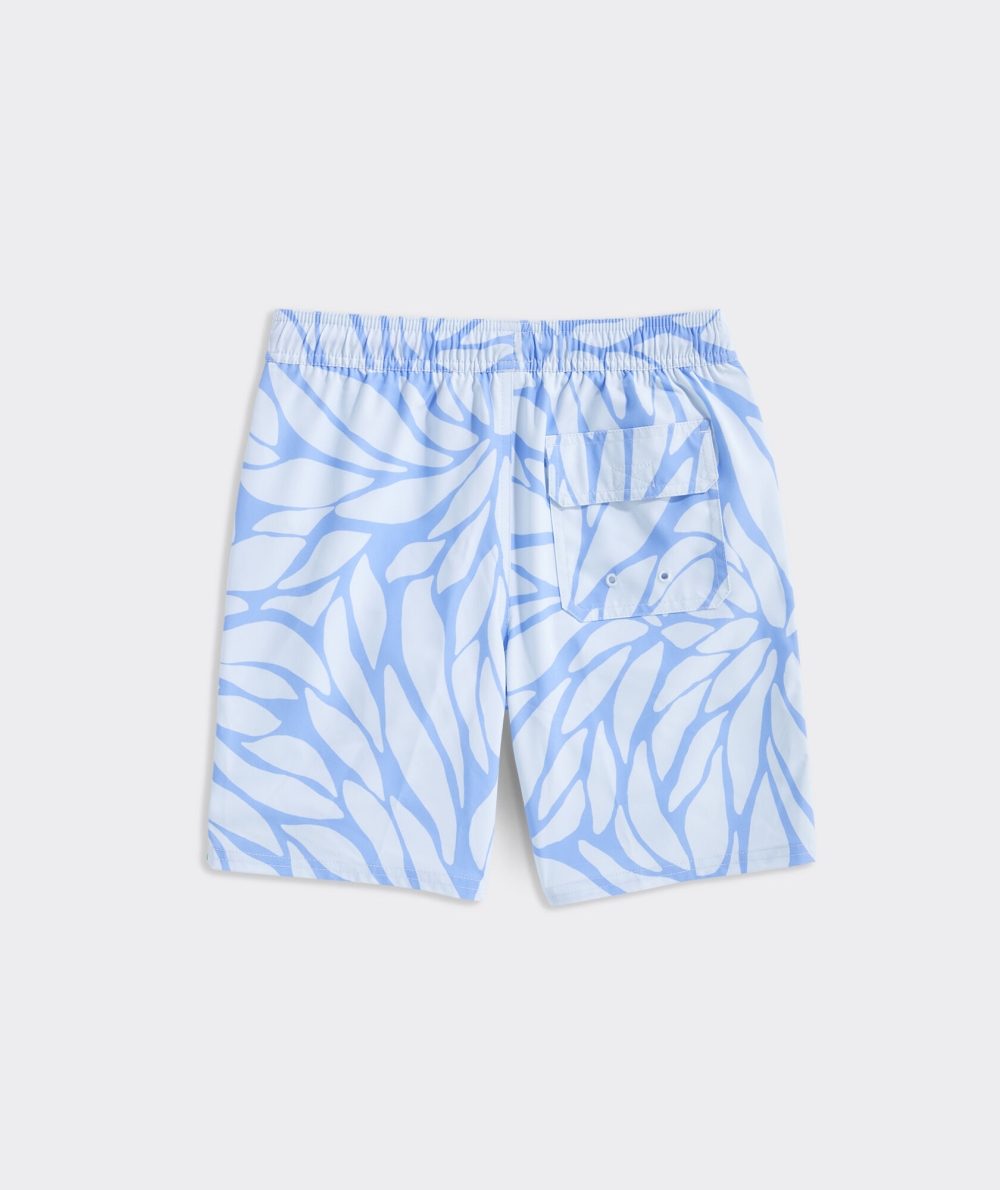 Nadar Vineyard Vines Printed Chappy Swim Trunks Niños In Full Bloom - Ice Water | JRY-037962