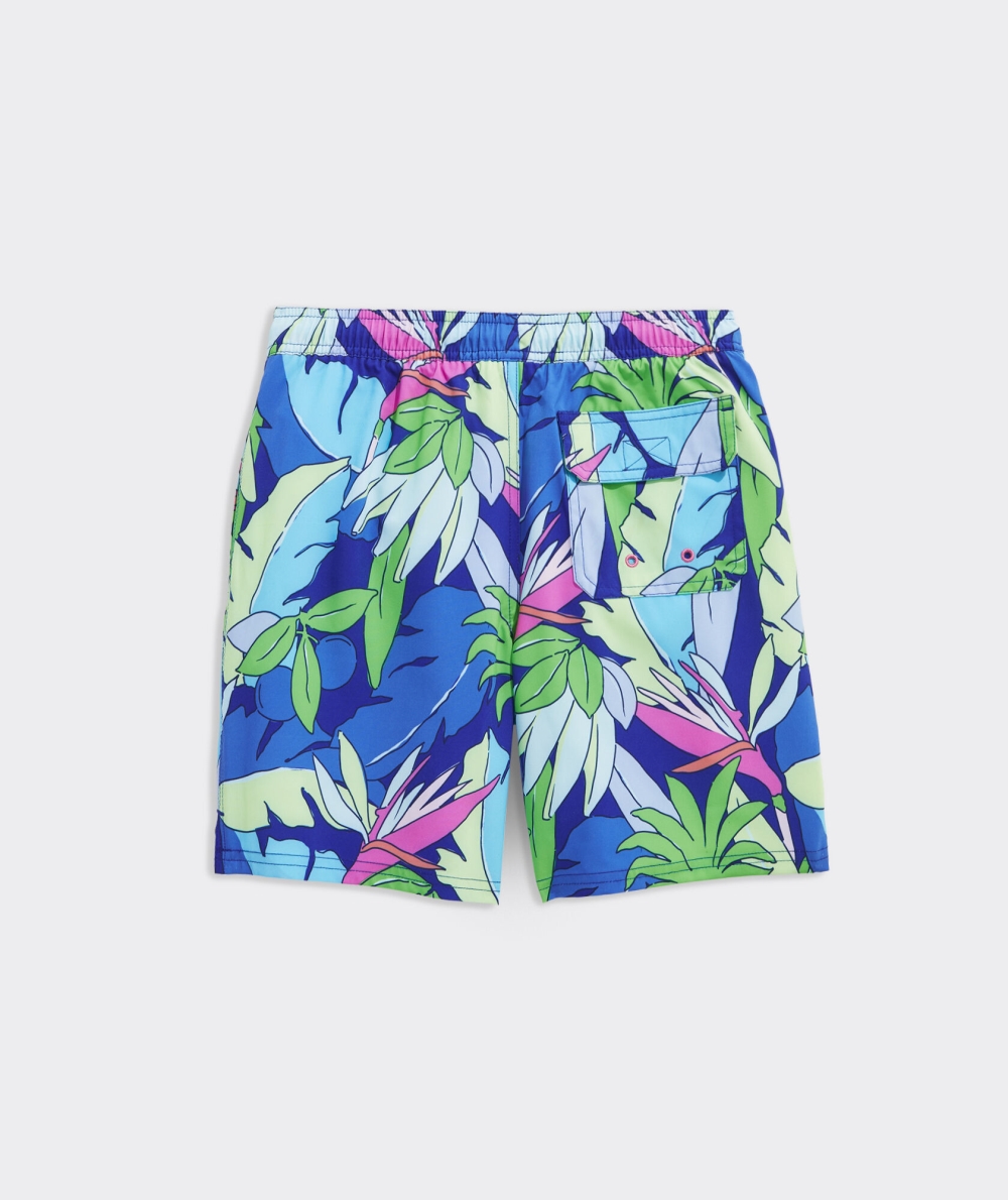 Nadar Vineyard Vines Printed Chappy Swim Trunks Niños Azules | MPW-942605