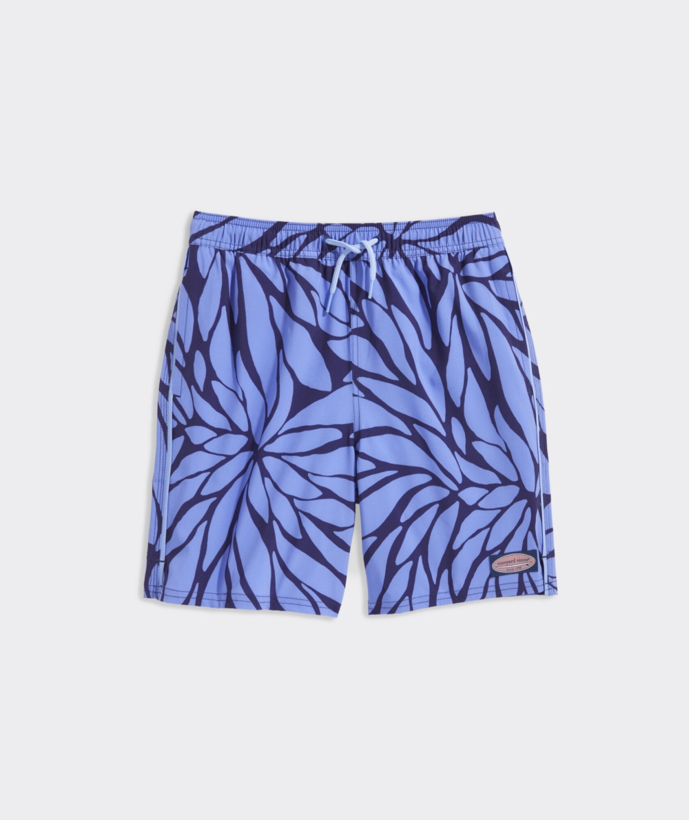 Nadar Vineyard Vines Printed Chappy Swim Trunks Niños Azules | WFM-340289