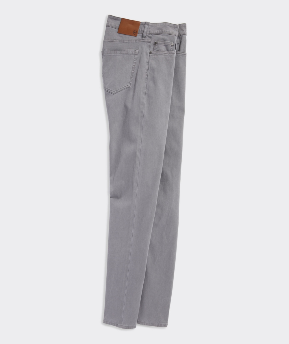 Pantalones Vineyard Vines Garment-Dyed Twill 5-Pocket Pants Hombre Grises | WRQ-130596