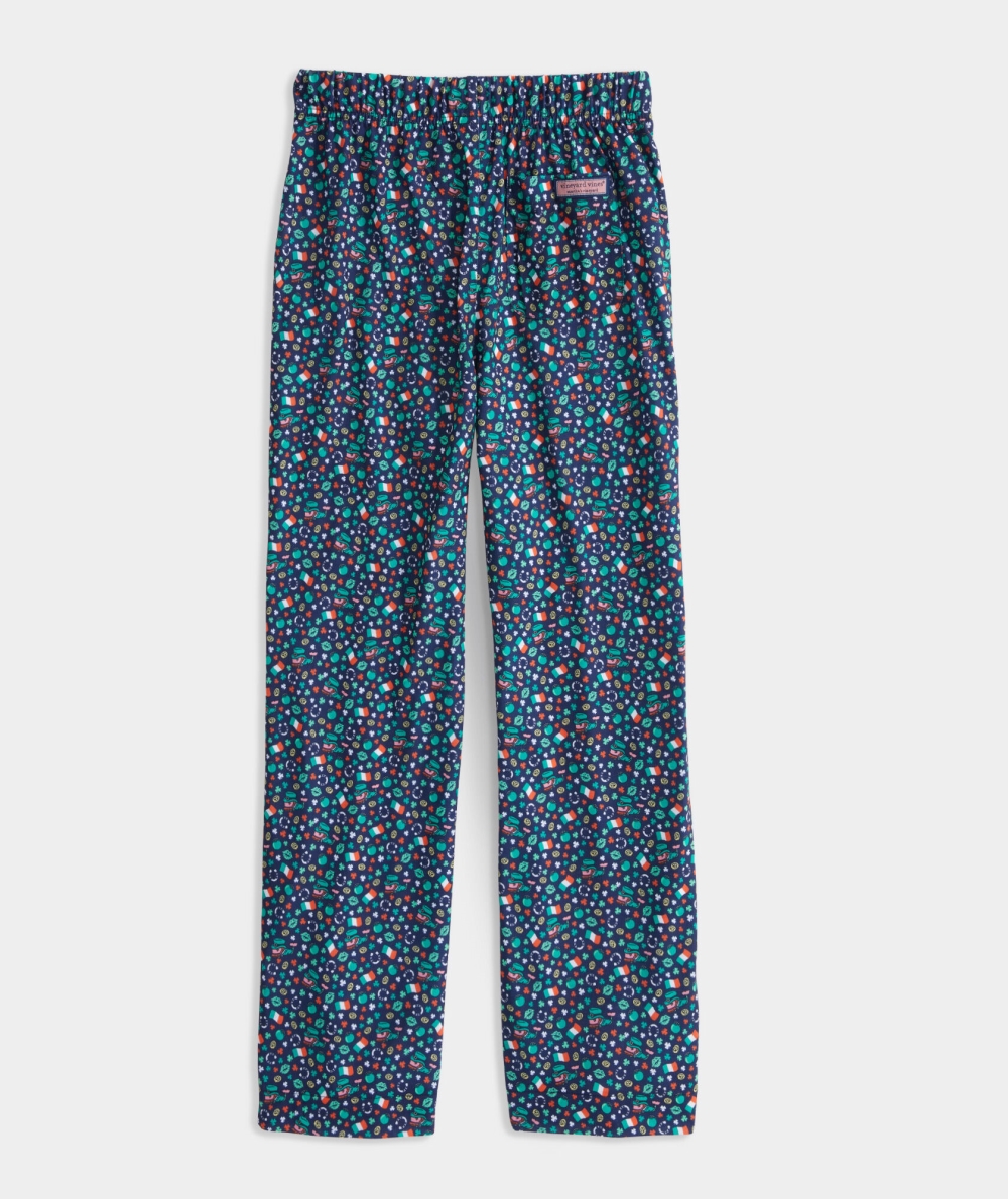 Pantalones Vineyard Vines Knit Pajama Pants Niños Azules | BHC-940512