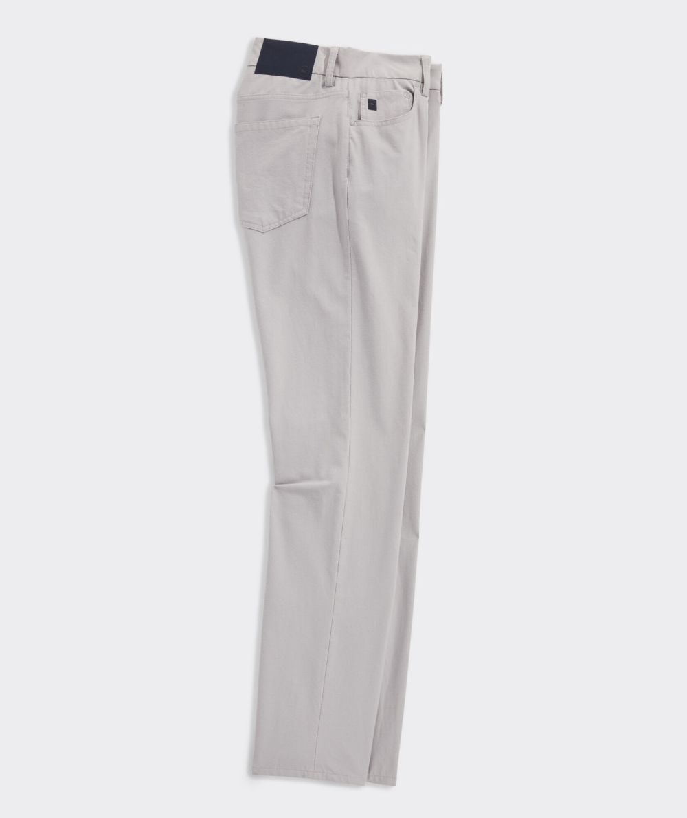 Pantalones Vineyard Vines On-The-Go Lona 5-Pocket Pants Hombre Grises | VUY-279048