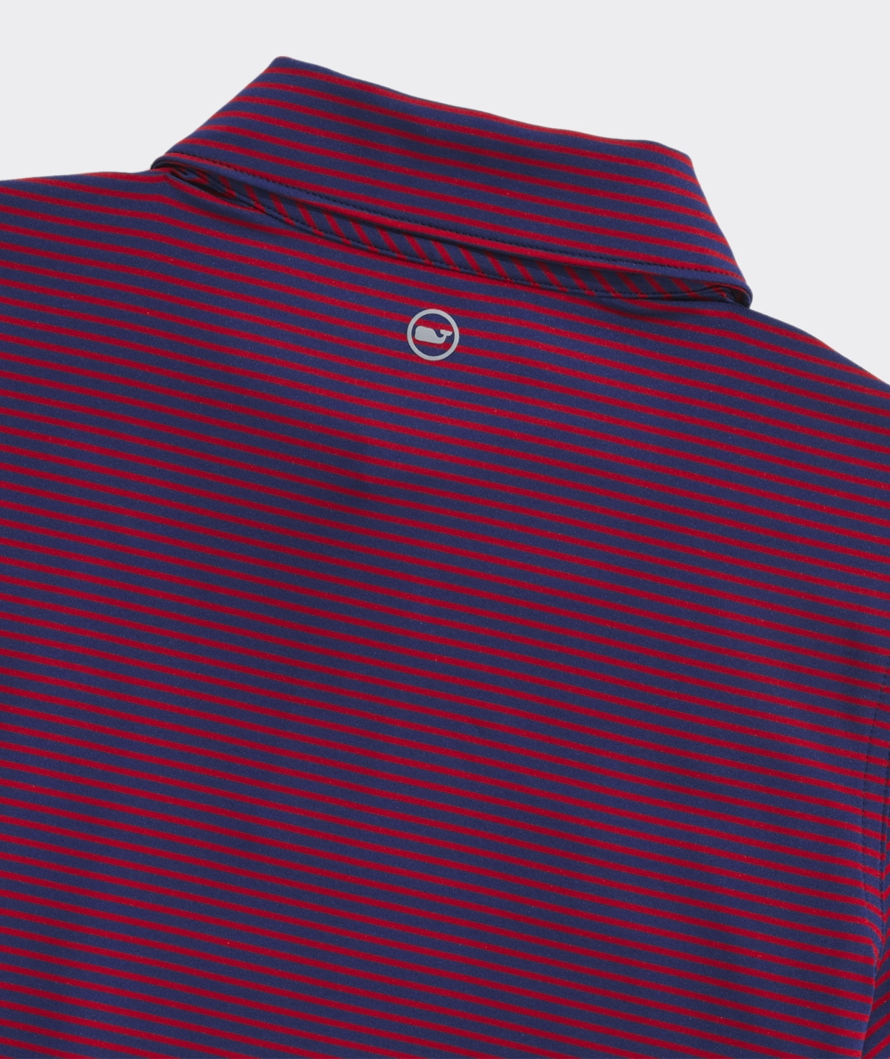 Polos Vineyard Vines Bradley Stripe Sankaty Polo Niños Azules Rojos | FTQ-216380