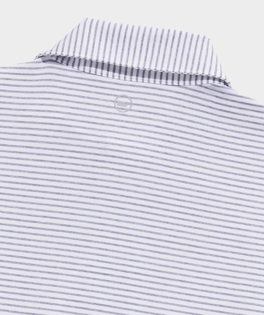 Polos Vineyard Vines Bradley Stripe Sankaty Polo Niños Blancos | KXB-630742