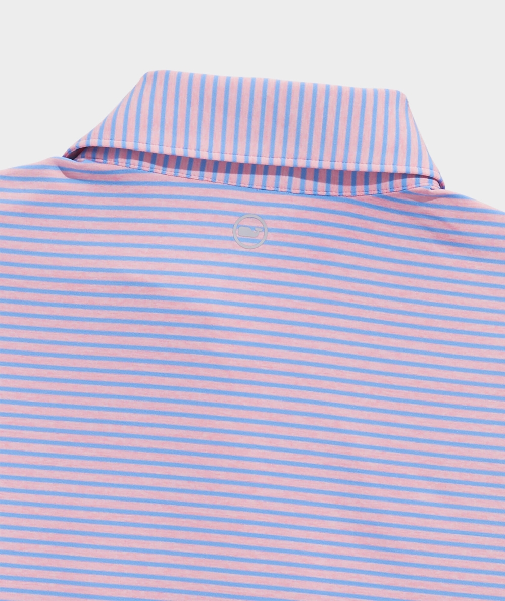 Polos Vineyard Vines Bradley Stripe Sankaty Polo Niños Turquesa | LHM-095347