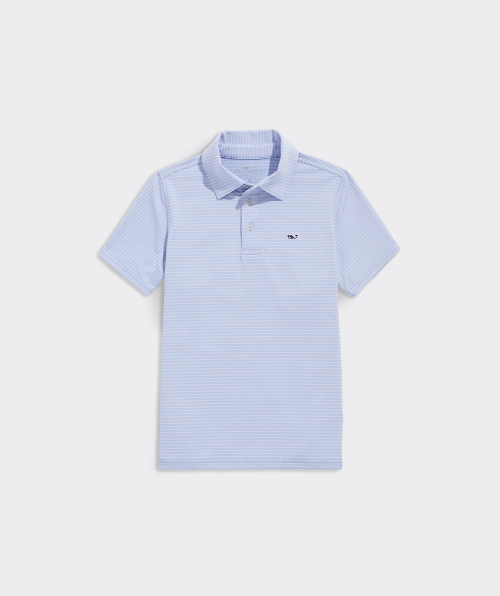 Polos Vineyard Vines Bradley Stripe Sankaty Polo Niños Azules Rosas | LTV-235014