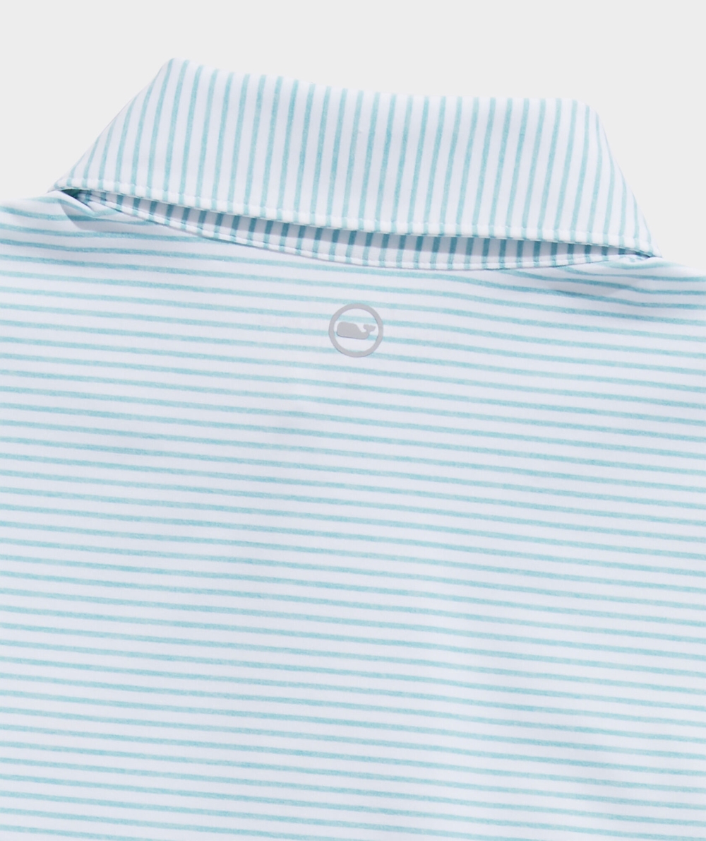 Polos Vineyard Vines Bradley Stripe Sankaty Polo Niños Blancos Azules | OHM-976824