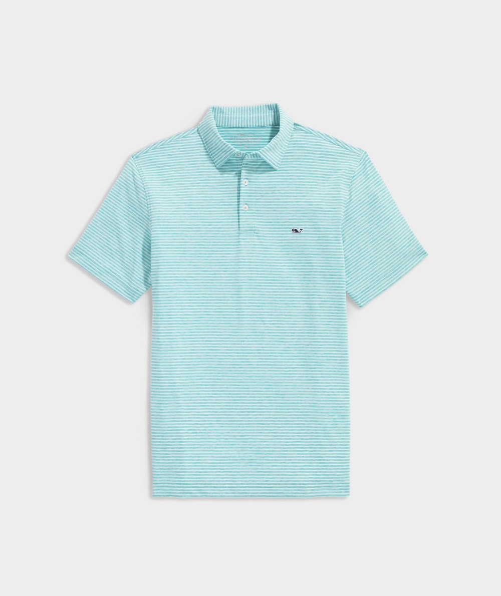 Polos Vineyard Vines Bradley Stripe Sankaty Polo Hombre Azules | YTJ-854912