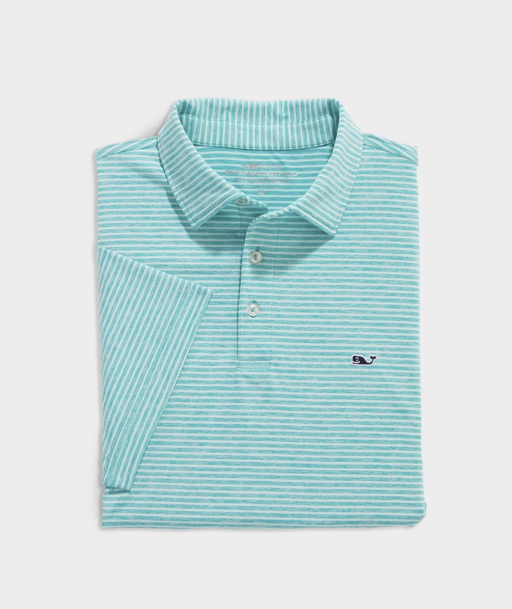 Polos Vineyard Vines Bradley Stripe Sankaty Polo Hombre Azules | YTJ-854912