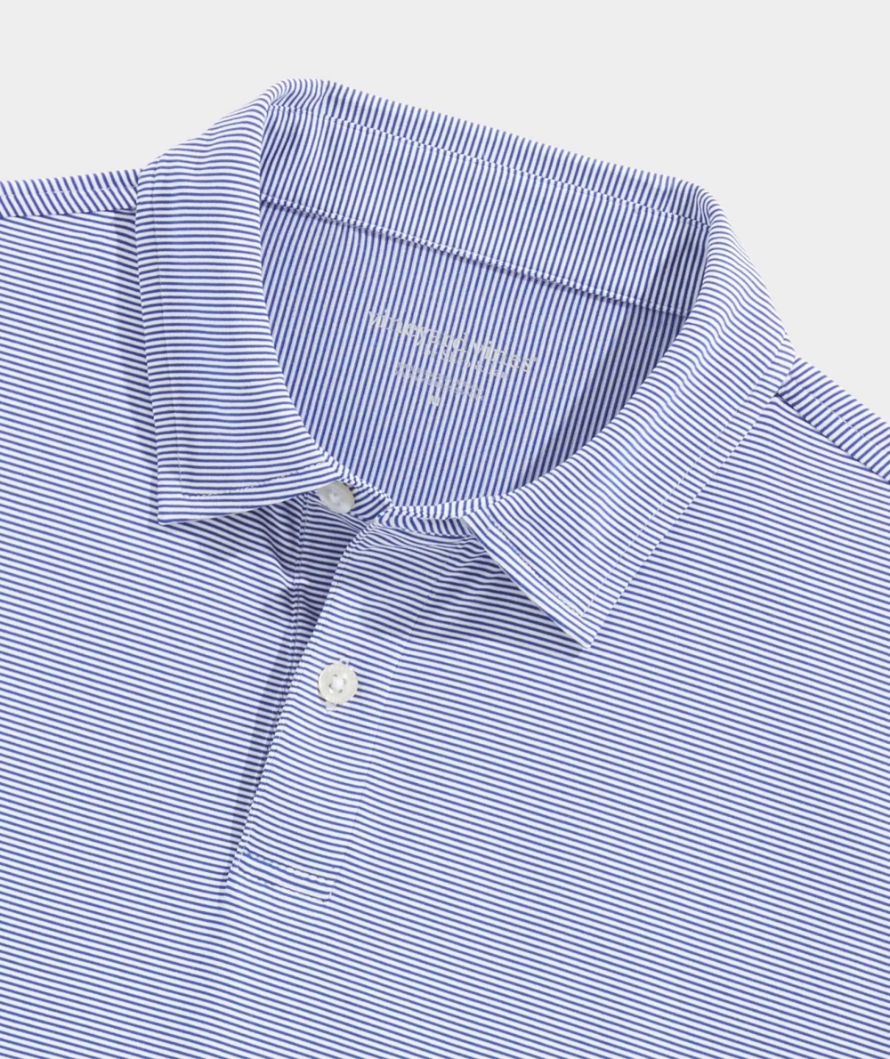 Polos Vineyard Vines Breakwater brrr° Polo Hombre Blancos | SPR-768925