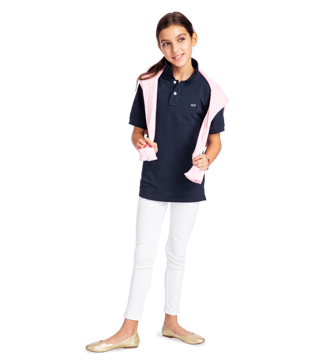 Polos Vineyard Vines Classic Pique Polo Niños Azul Marino | HLW-507634