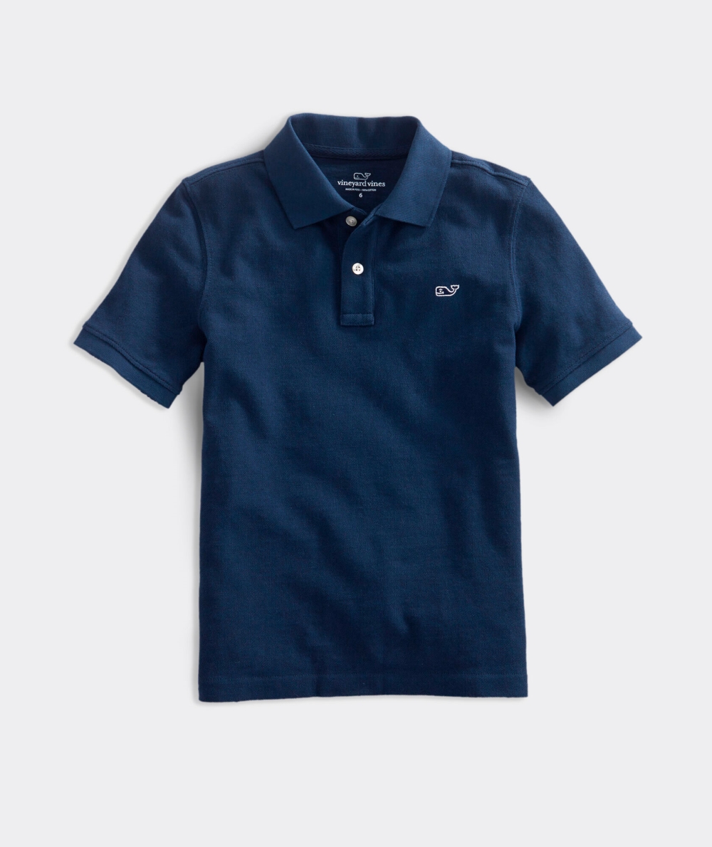 Polos Vineyard Vines Classic Pique Polo Niños Azul Marino | HLW-507634