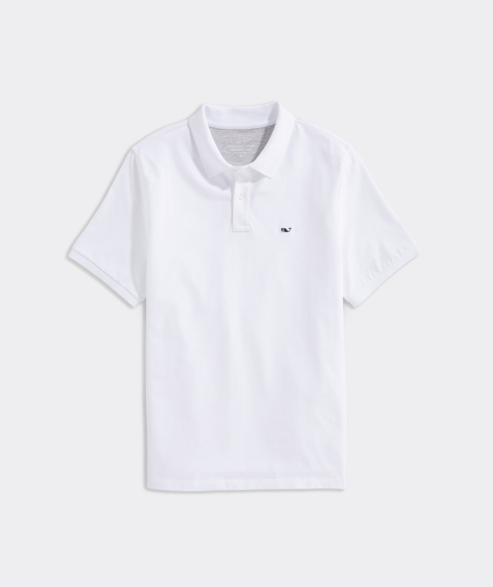 Polos Vineyard Vines Edgartown Pique Polo Hombre Blancos | ROD-910742