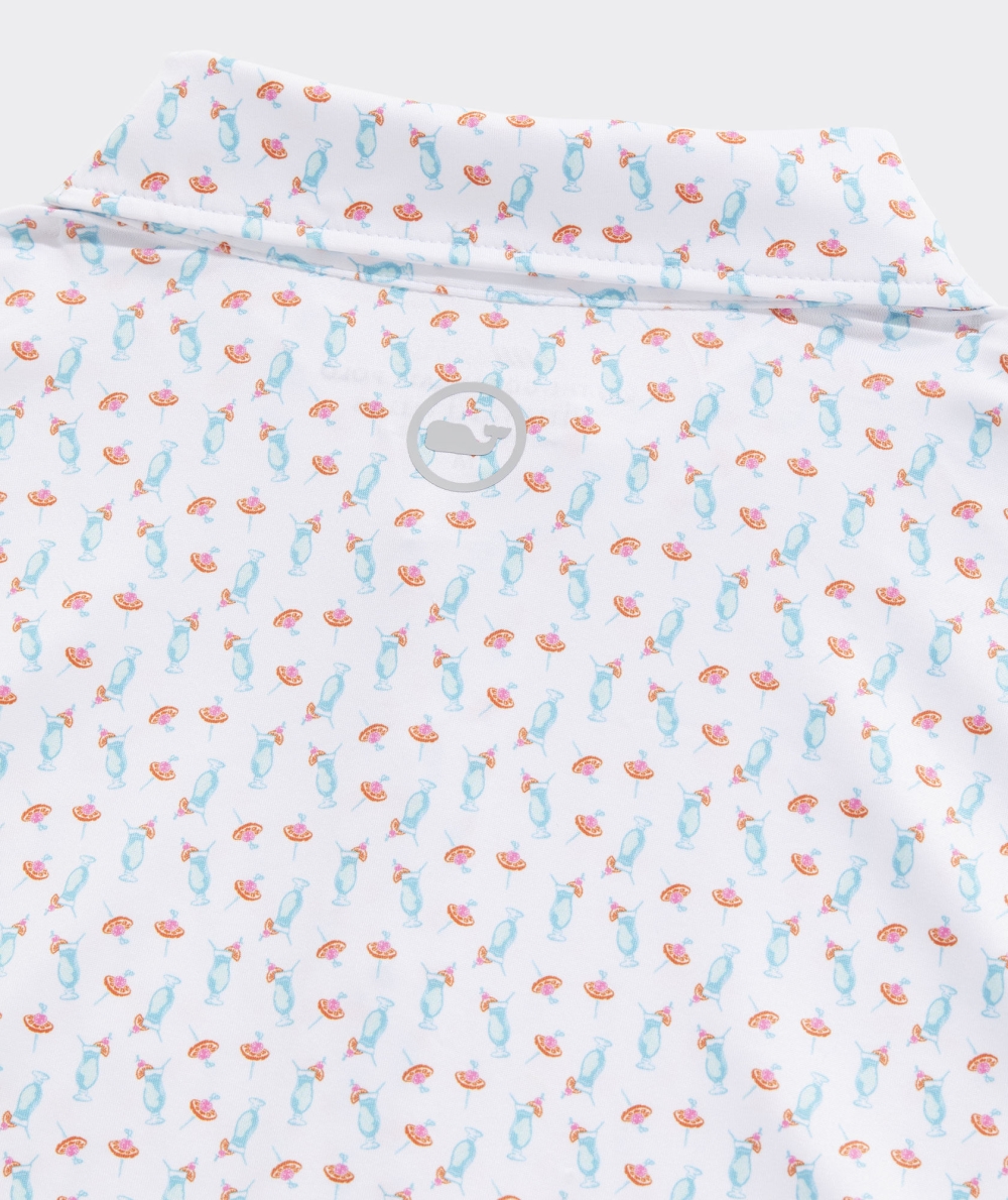 Polos Vineyard Vines Printed Sankaty Polo Hombre Blancos | ETH-803475