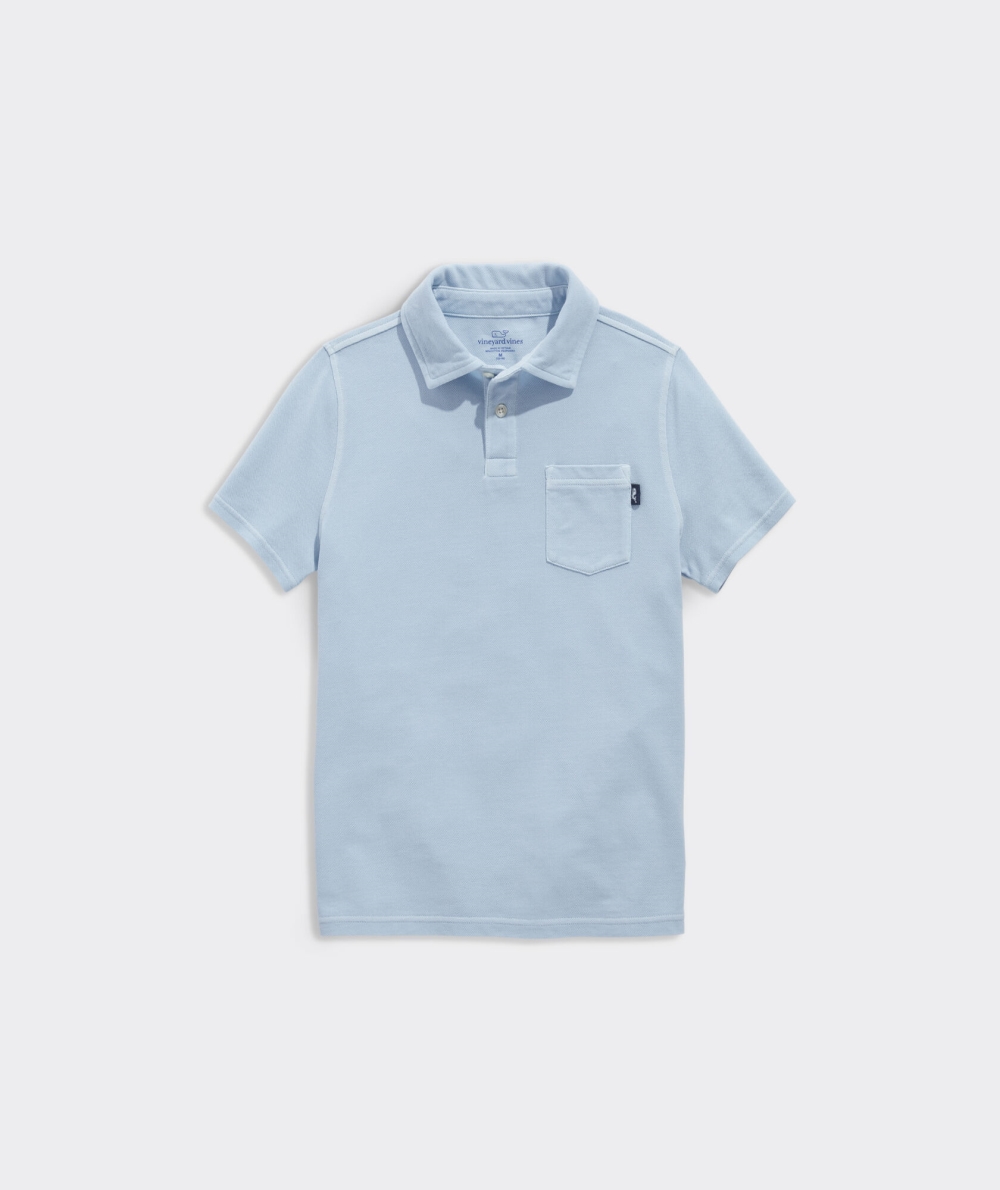 Polos Vineyard Vines Surfside Pique Polo Niños Azules | GAI-369574